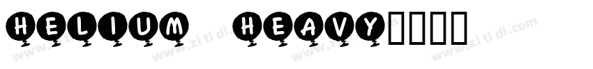 Helium Heavy字体转换